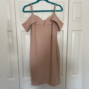 INA off the shoulder blush dress. Never worn (tags still on). Great condition!